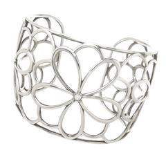 Tiffany & Co. Silver and Diamond Garden Cuff Bracelet