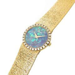 Piaget Yellow Gold Diamond Opal Quartz Wristwatch, circa 1970s