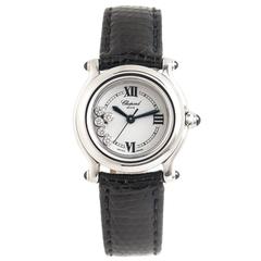 Chopard Ladies Stainless Steel Happy Sport Happy Diamond Quartz Wristwatch 3