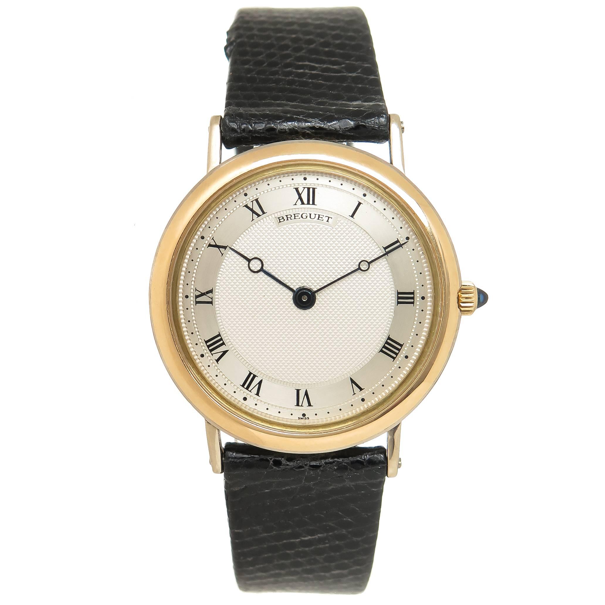 Breguet White and Yellow Gold Quartz Wristwatch Ref 3169