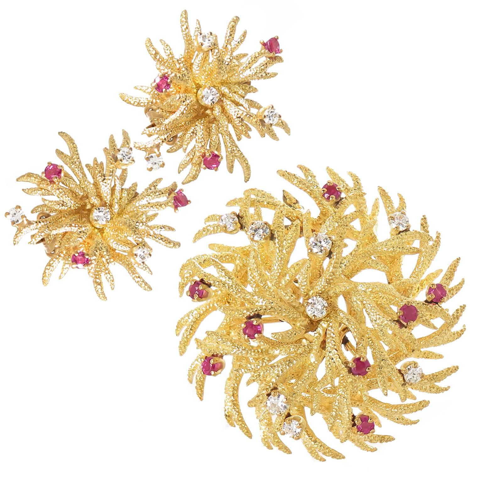 Tiffany & Co. Yellow Gold and Gem Set Suite