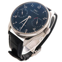 IWC Stainless Steel Portugieser Seven Day Power Reserve Wristwatch Ref 5001-07