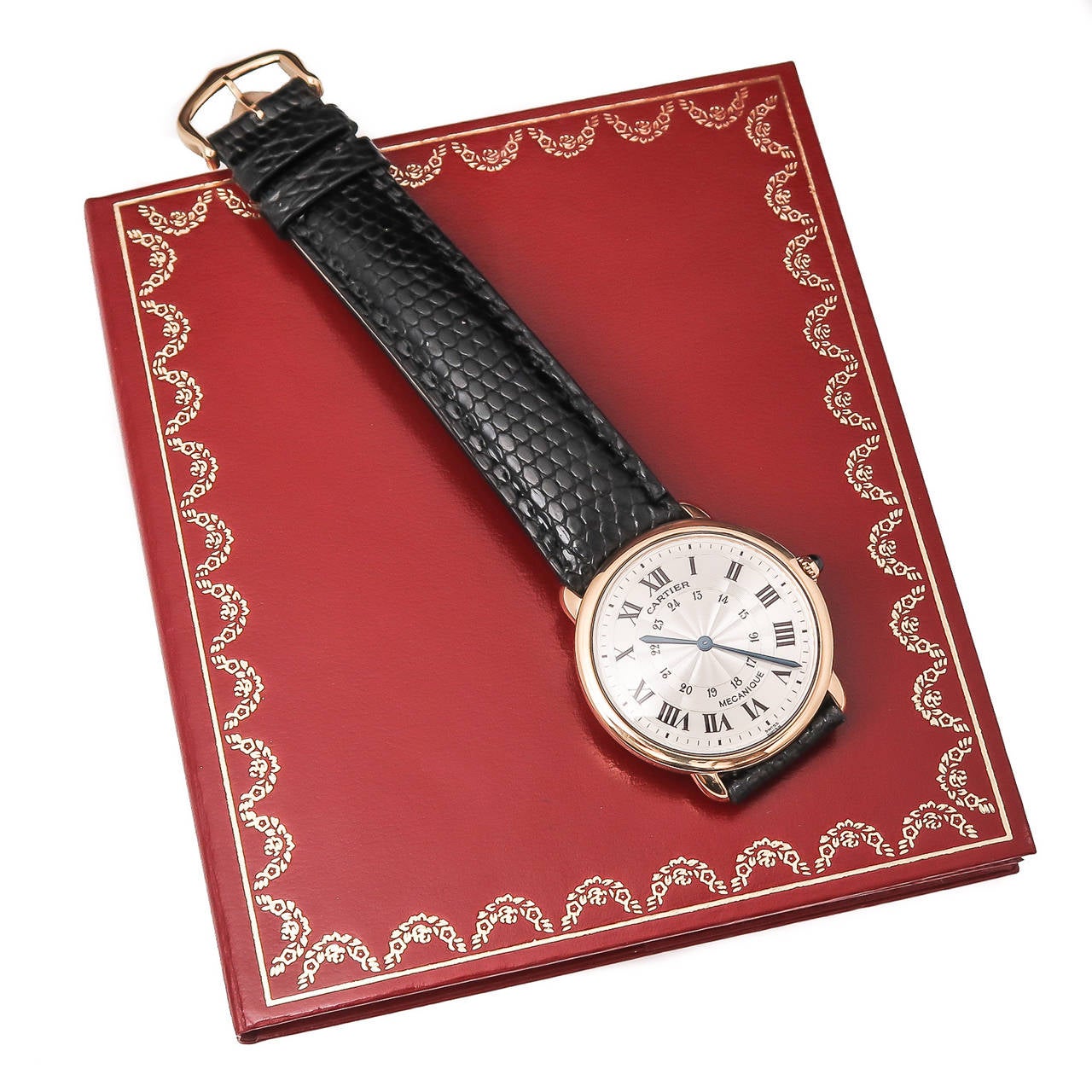 Cartier Yellow Gold Ronde Solo Mechanical Manual Wind Wristwatch 2