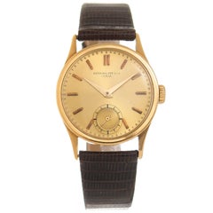 Patek Philippe Yellow Gold Calatrava Mechanical Wristwatch, 1950