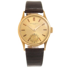 Patek Philippe Yellow Gold Calatrava Mechanical Wristwatch, 1950 12