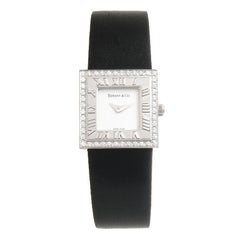 Tiffany & Co. Ladies White Gold Diamond Atlas Quartz Wristwatch