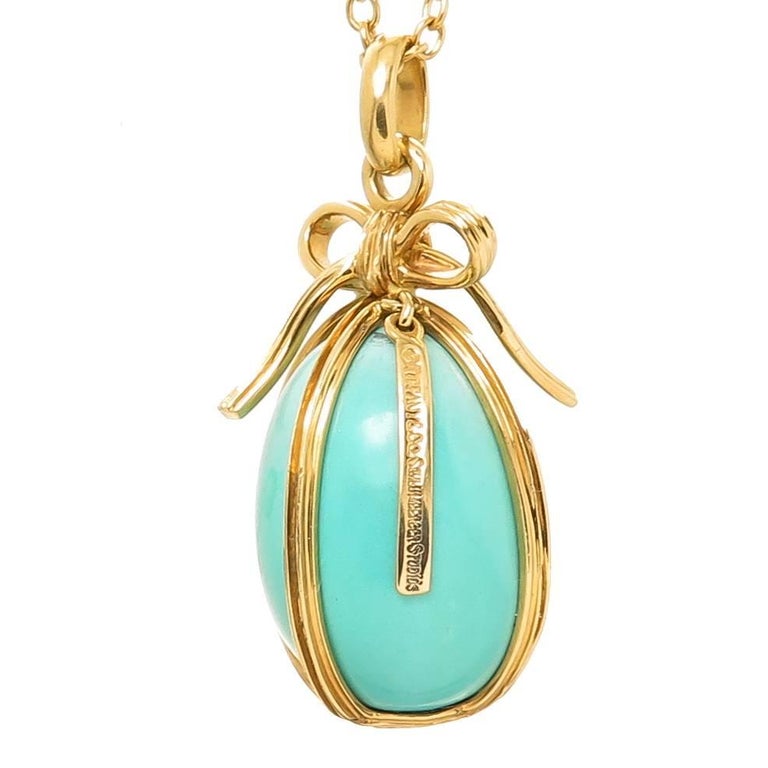 Jean Schlumberger for Tiffany and Co. Egg Pendant Necklace at 1stDibs | tiffany egg pendant