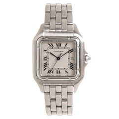 Cartier Stainless Steel Panthere Large Quartz Wristwatch