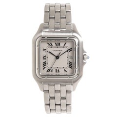 Cartier Stainless Steel Panthere Large Quartz Wristwatch 