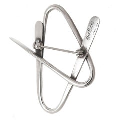 Art Smith Mid-Century Modernist Silver Brooch
