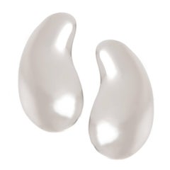 Tiffany & Co. Elsa Peretti Large Sterling Bean Earrings
