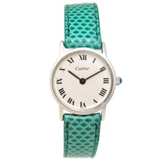 Cartier Ladies Sterling Silver Manual Wind Wristwatch