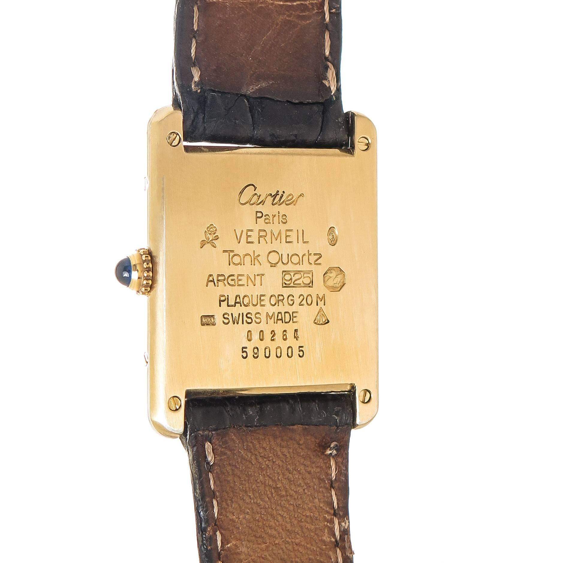 Cartier Vermeil Must de Cartier Classic 
