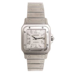 Cartier Stainless Steel Santos Galbee Large Automatic Wristwatch