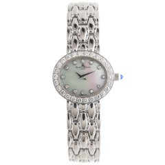 Baume & Mercier Ladies White Gold Diamond Quartz Wristwatch