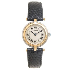 Cartier Ladies Yellow Gold Stainless Steel Panther Ronde Quartz Wristwatch
