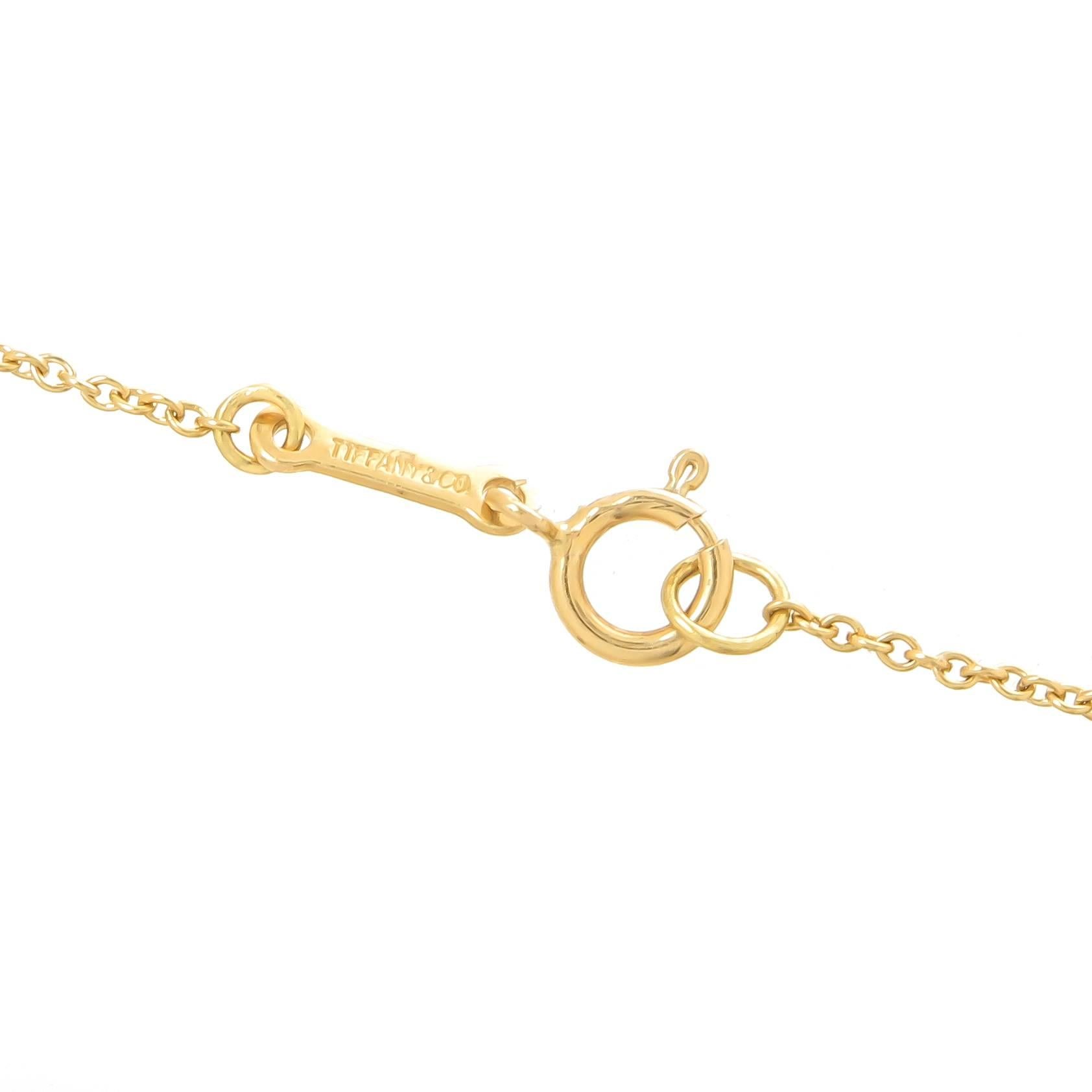 tiffany gold bean bracelet