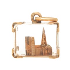 Cartier Yellow Gold Notre Dame Cathedral Paris Vintage Charm