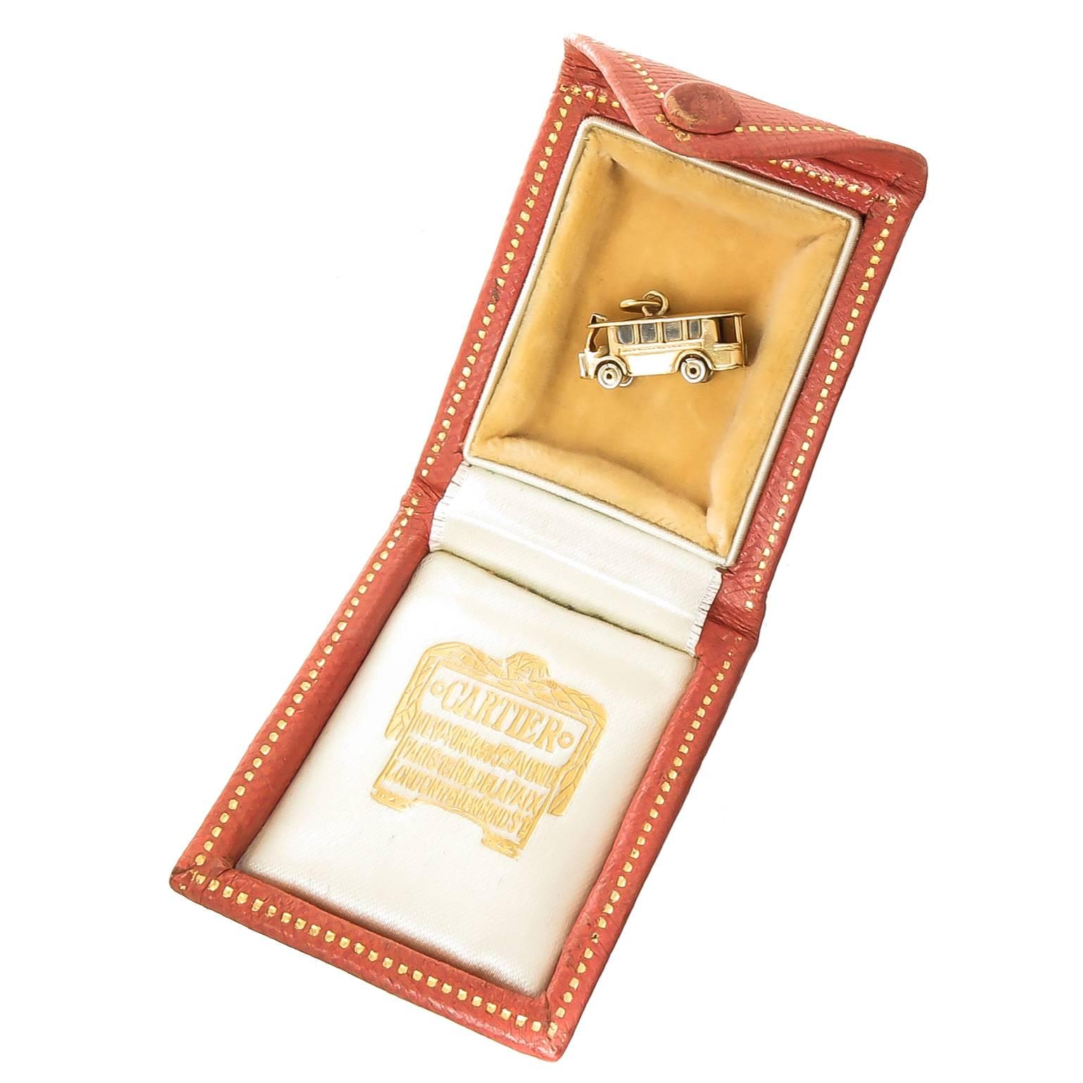 Cartier Yellow Gold Vintage Street Car Charm 1