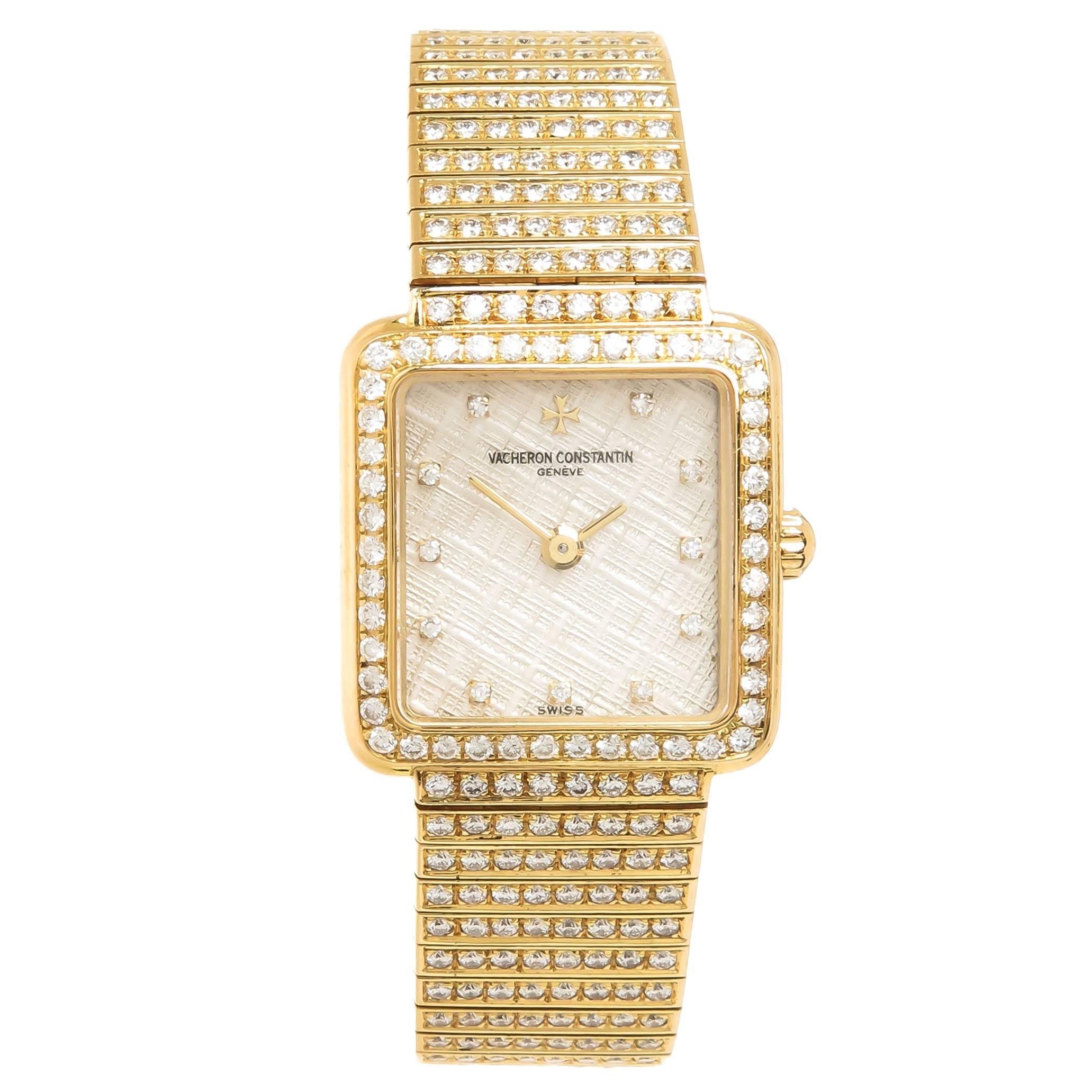 Vacheron Constantin Ladies Yellow Gold Diamond High Jewelry Manual Wristwatch
