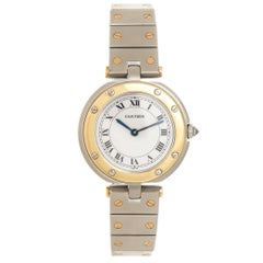 Cartier Ladies Yellow Gold Stainless Steel  Santos Ronde Quartz Wristwatch
