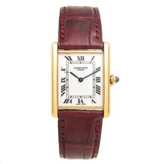 Cartier Yellow Gold Classic Tank Mechanical wristwatch, Circa 2000