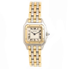 Cartier Ladies Yellow Gold Stainless Steel Panther Quartz Wristwatch, circa1990s