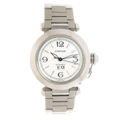 Cartier Stainless Steel Pasha C Big Date Automatic Wristwatch, Circa 2000