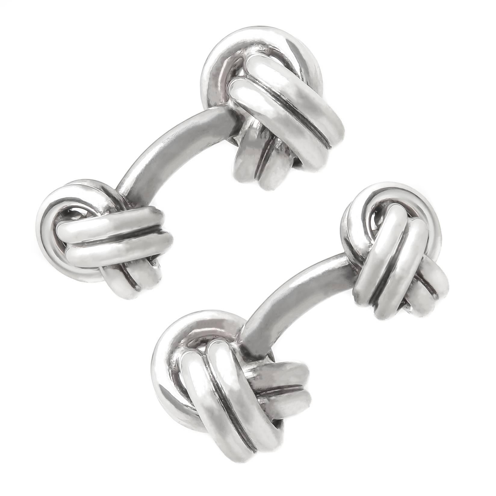 Tiffany & Co. Sterling Double Knot Cufflinks