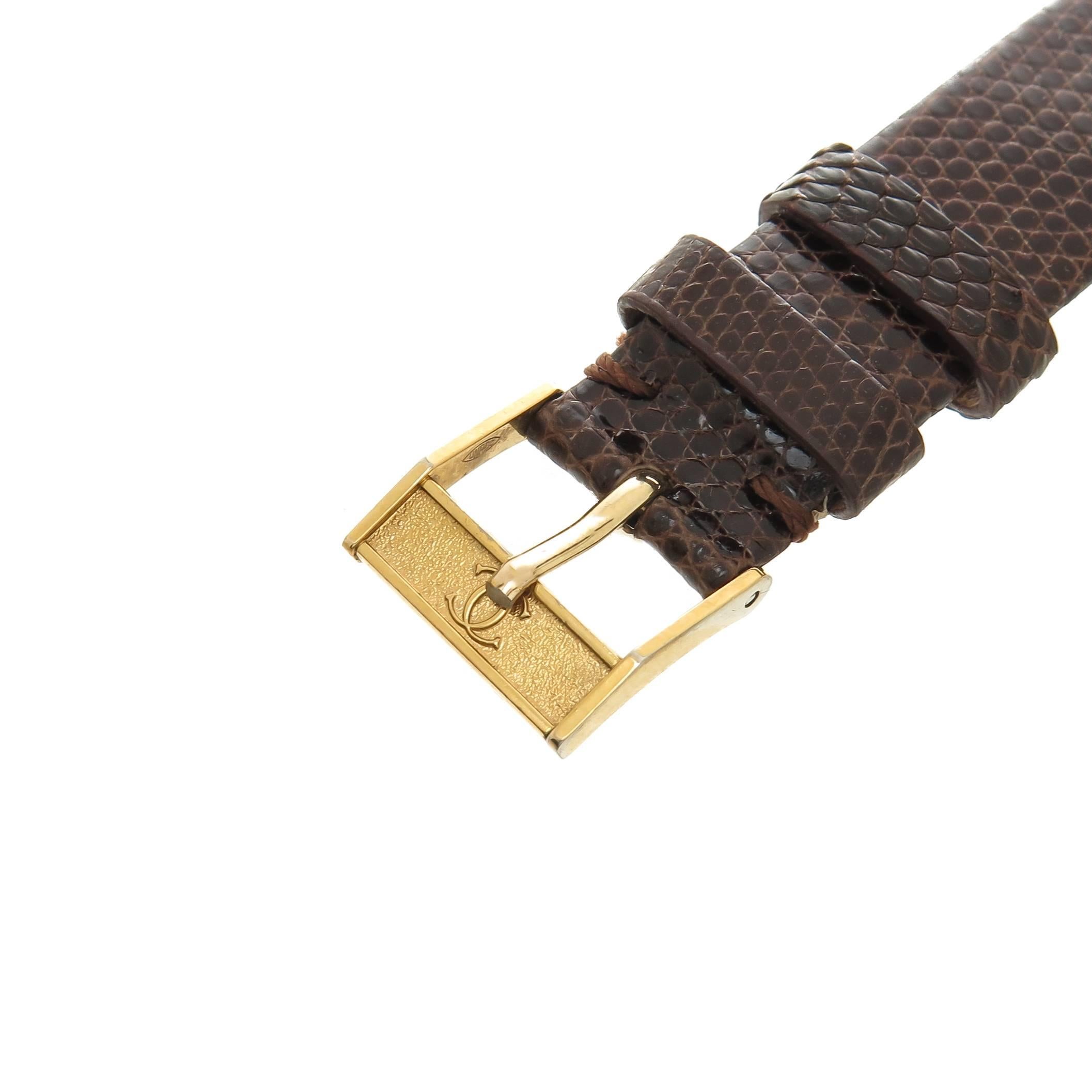 cartier wood watch