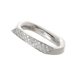 Tiffany & Co. Frank Gehry Gold and Diamond Torque Band Ring