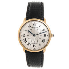 Cartier Yellow Gold Ronde Solo Mechanical Manual Wind Wristwatch