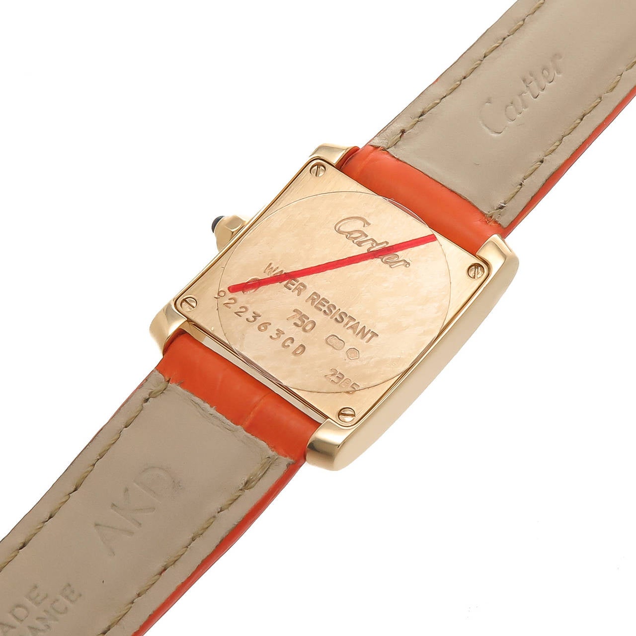 Cartier Lady's Yellow Gold Tank Francaise Quartz Wristwatch In Excellent Condition In Chicago, IL
