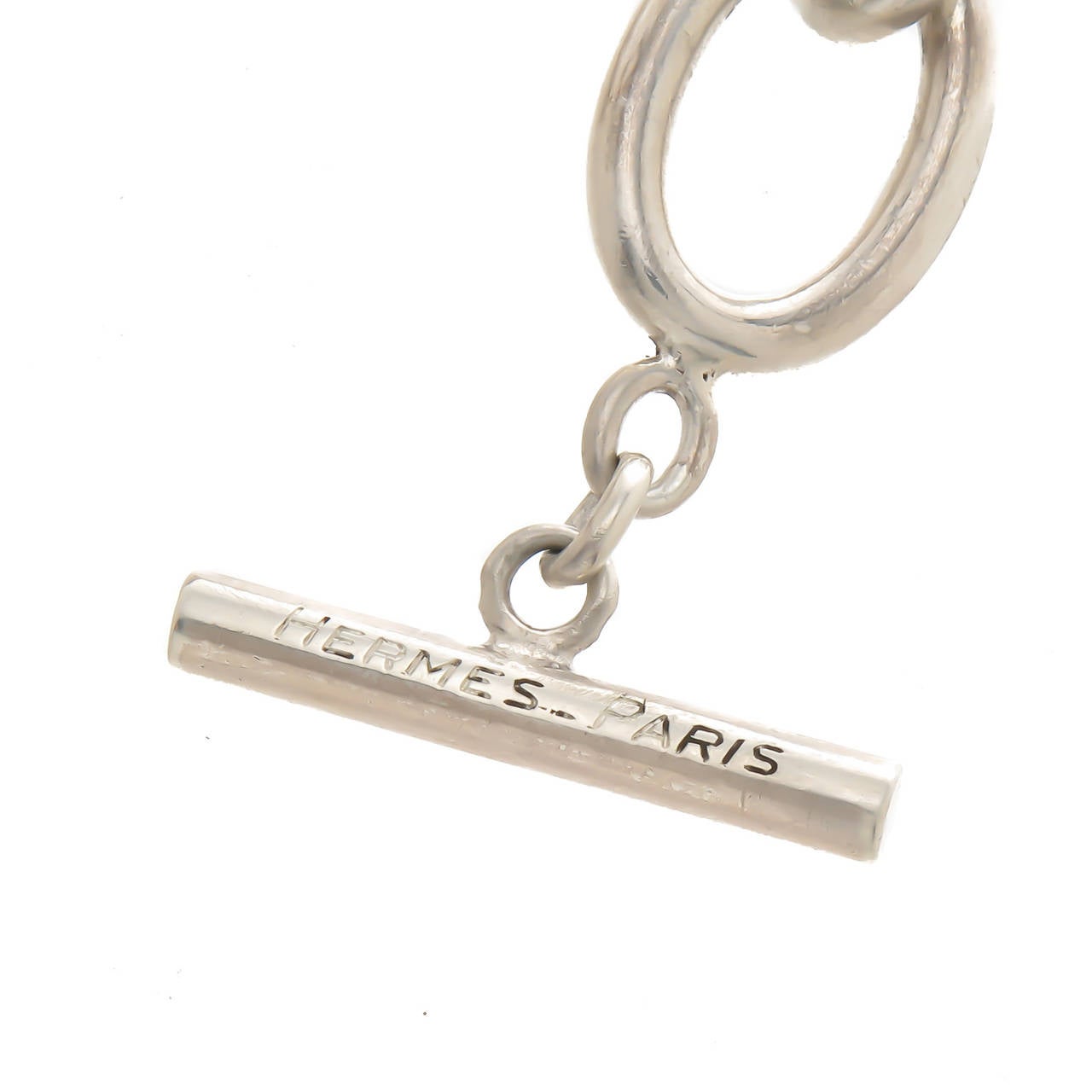 Hermes Silver Large Link Bracelet 1970s at 1stDibs large link silver