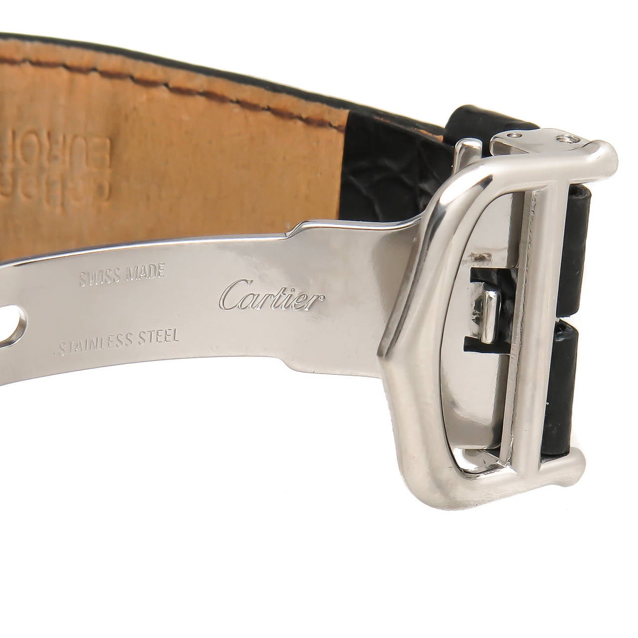 cartier stainless steel back water resistant