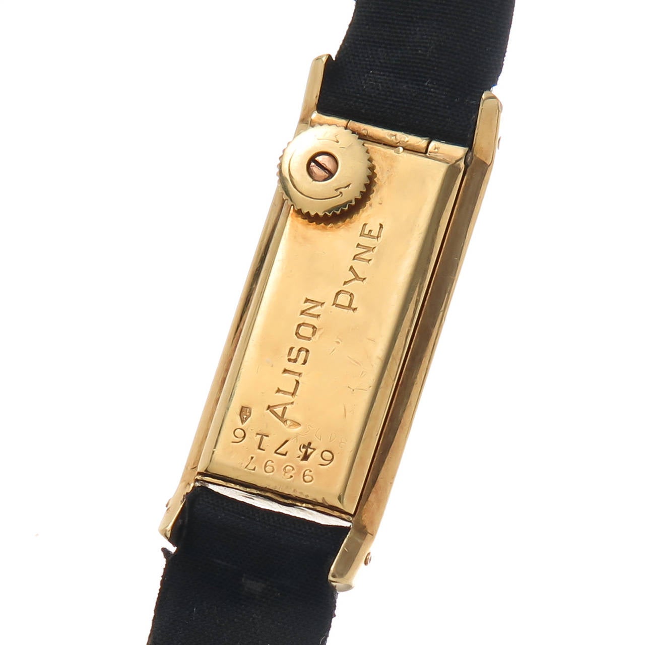 Cartier Lady's Yellow Gold Back Wind Wristwatch In Excellent Condition In Chicago, IL