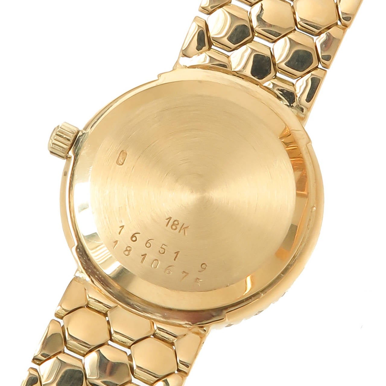 Baume & Mercier Lady's Yellow Gold Diamond Quartz Wristwatch In Excellent Condition In Chicago, IL