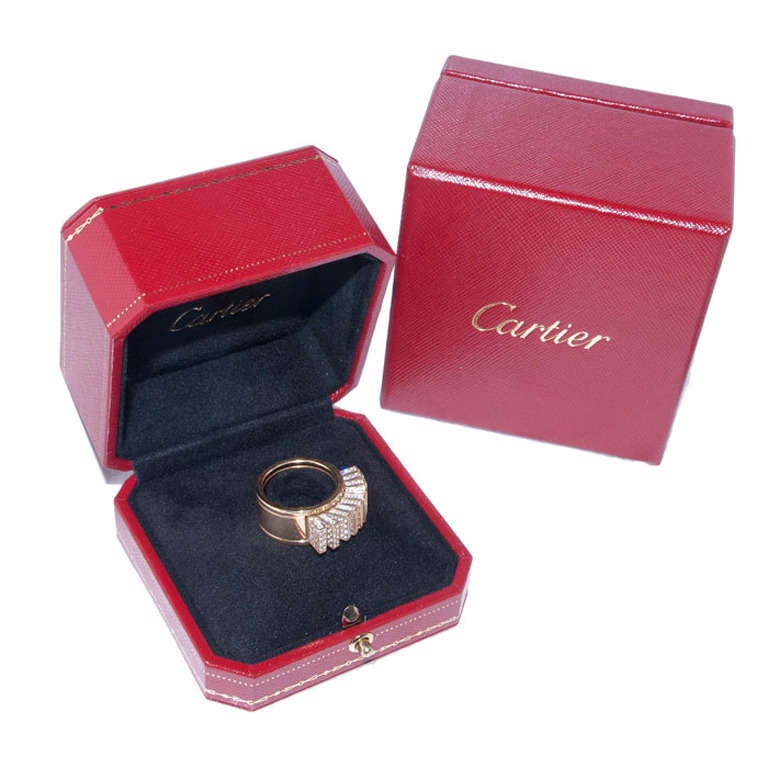 Cartier Diamant Fächer Ring im Zustand „Hervorragend“ in Chicago, IL
