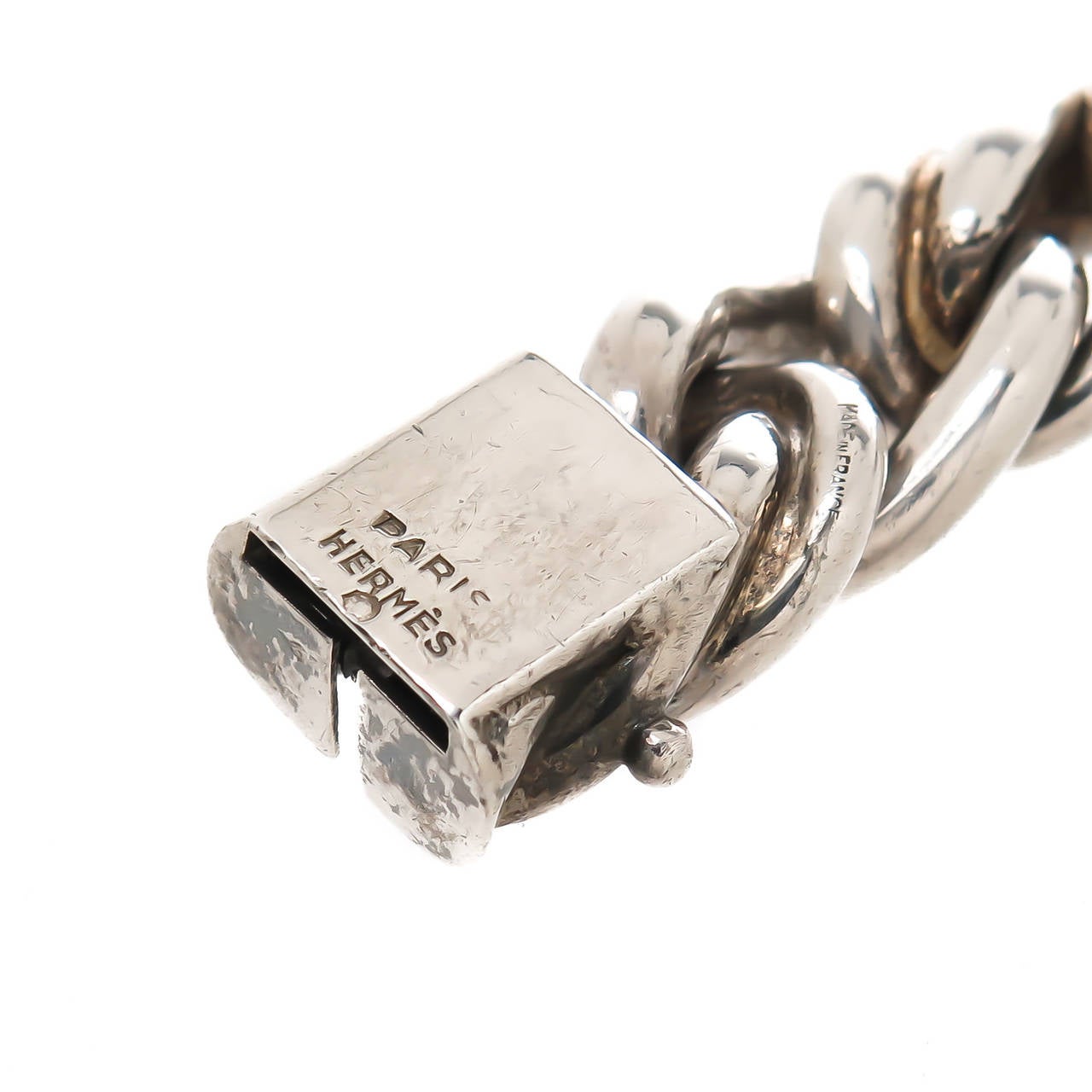 hermes silver bracelet