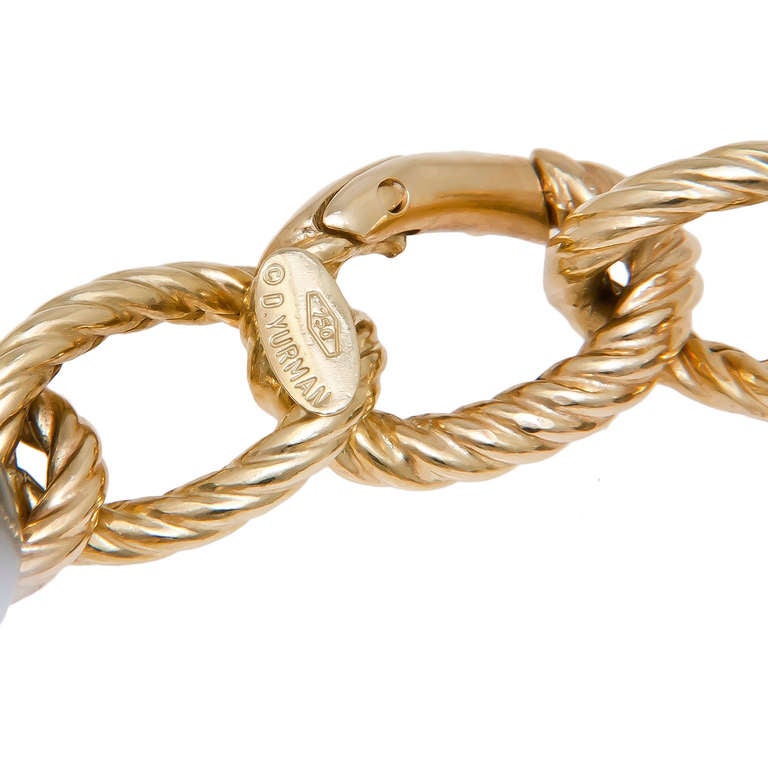 David Yurman Tahiti-Perle und Gold-Armband Damen