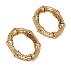 Tiffany & Company Gold Bamboo Cufflinks