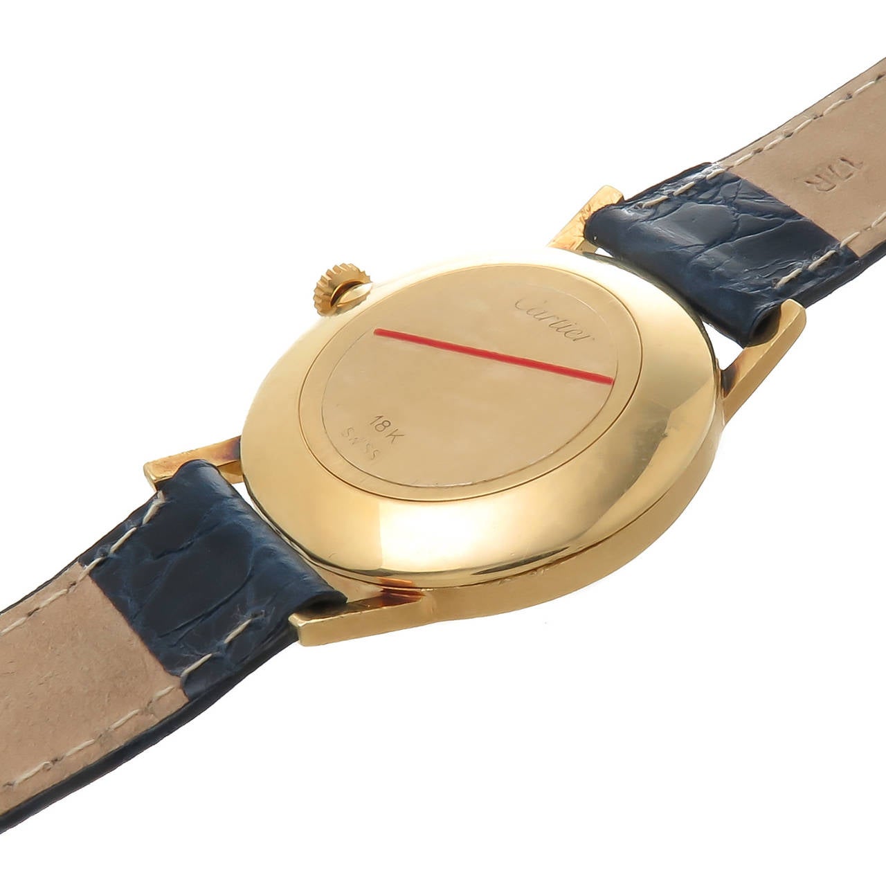 Cartier Yellow Gold Classic Wristwatch In Excellent Condition In Chicago, IL