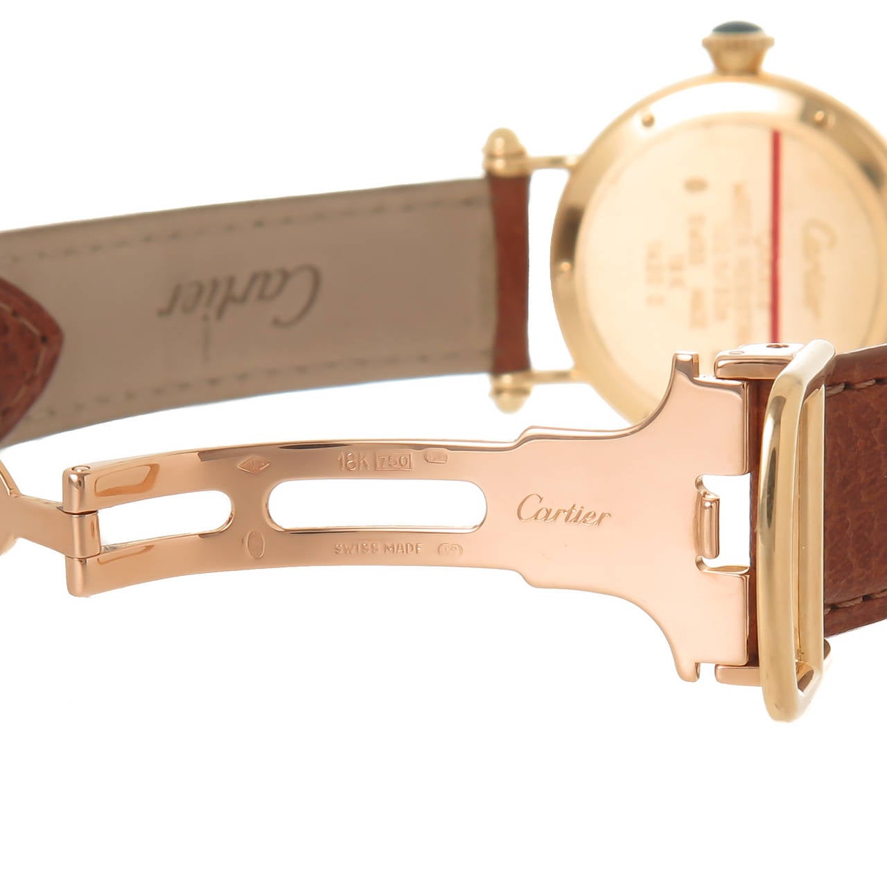 Cartier Yellow Gold Diablo Mid Size Quartz Wristwatch 1