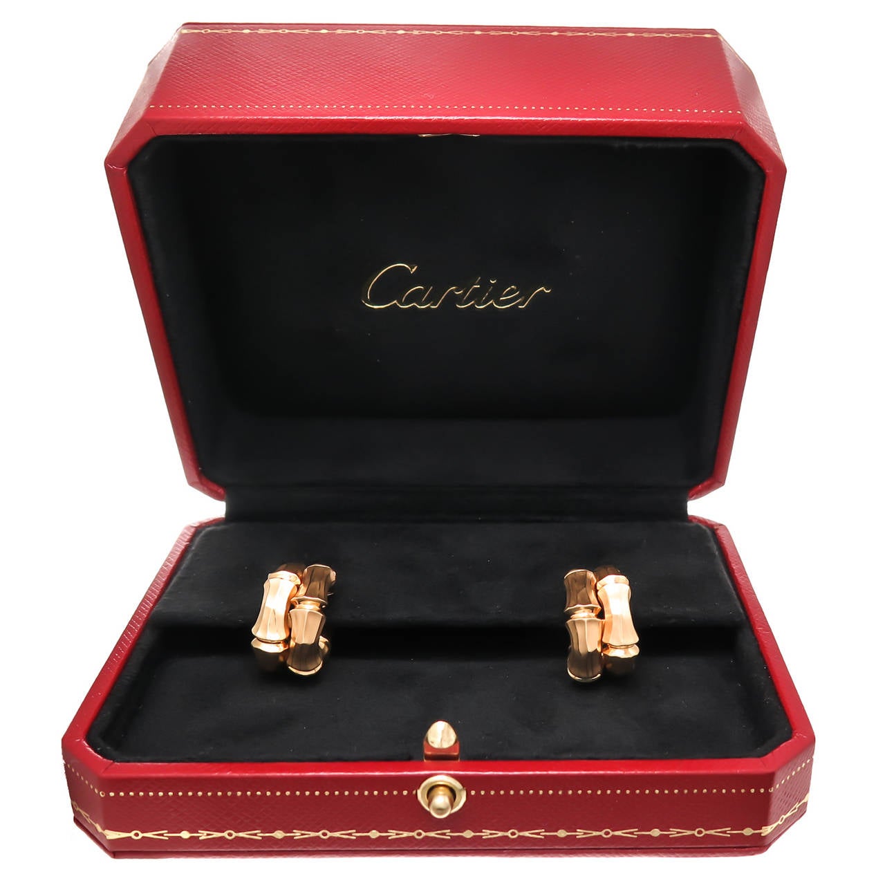 Cartier Gold Bamboo Earrings 1