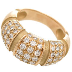 Mauboussin Paris Diamond Gold Bombay Dome Ring