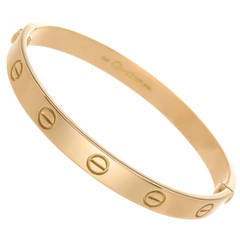 Cartier Classic Gold Love Bracelet at 1stDibs