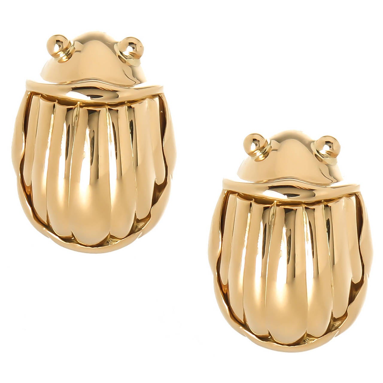 Tiffany & Co. Gold Lady Bug Earrings