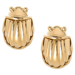 Vintage Tiffany & Co. Gold Lady Bug Earrings