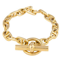 Hermes Chaine De Arch Gold Bracelet