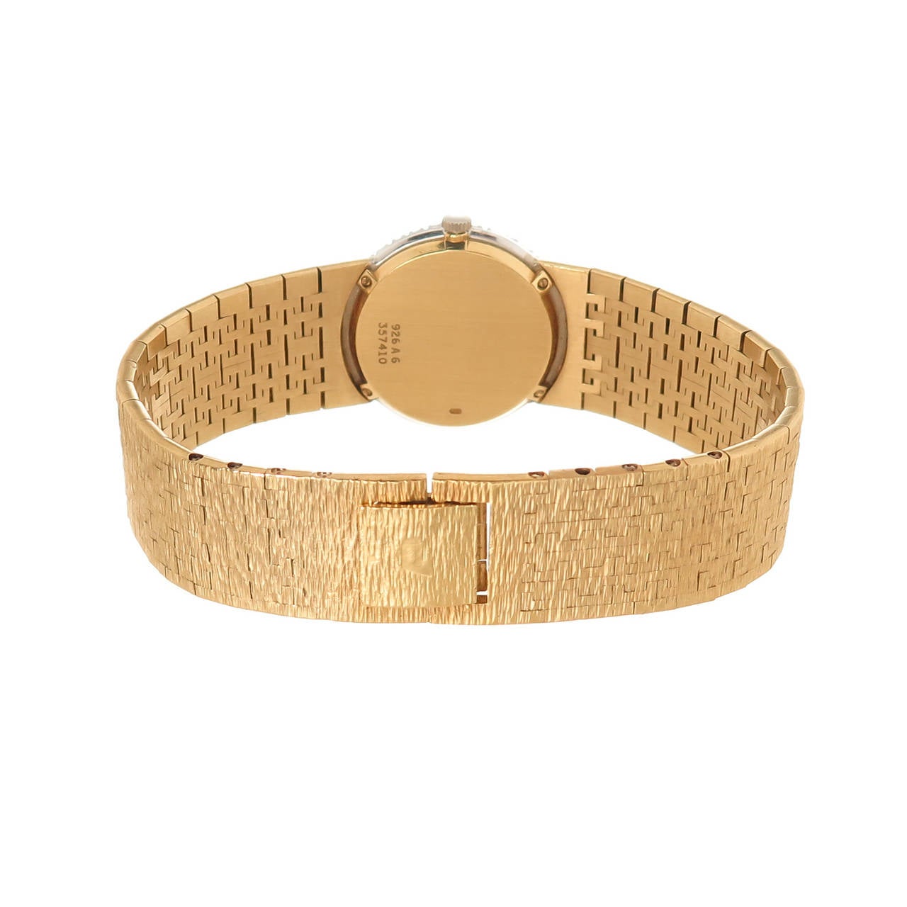 Women's Piaget Lady's Yellow Gold Diamond Bracelet Wristwatch
